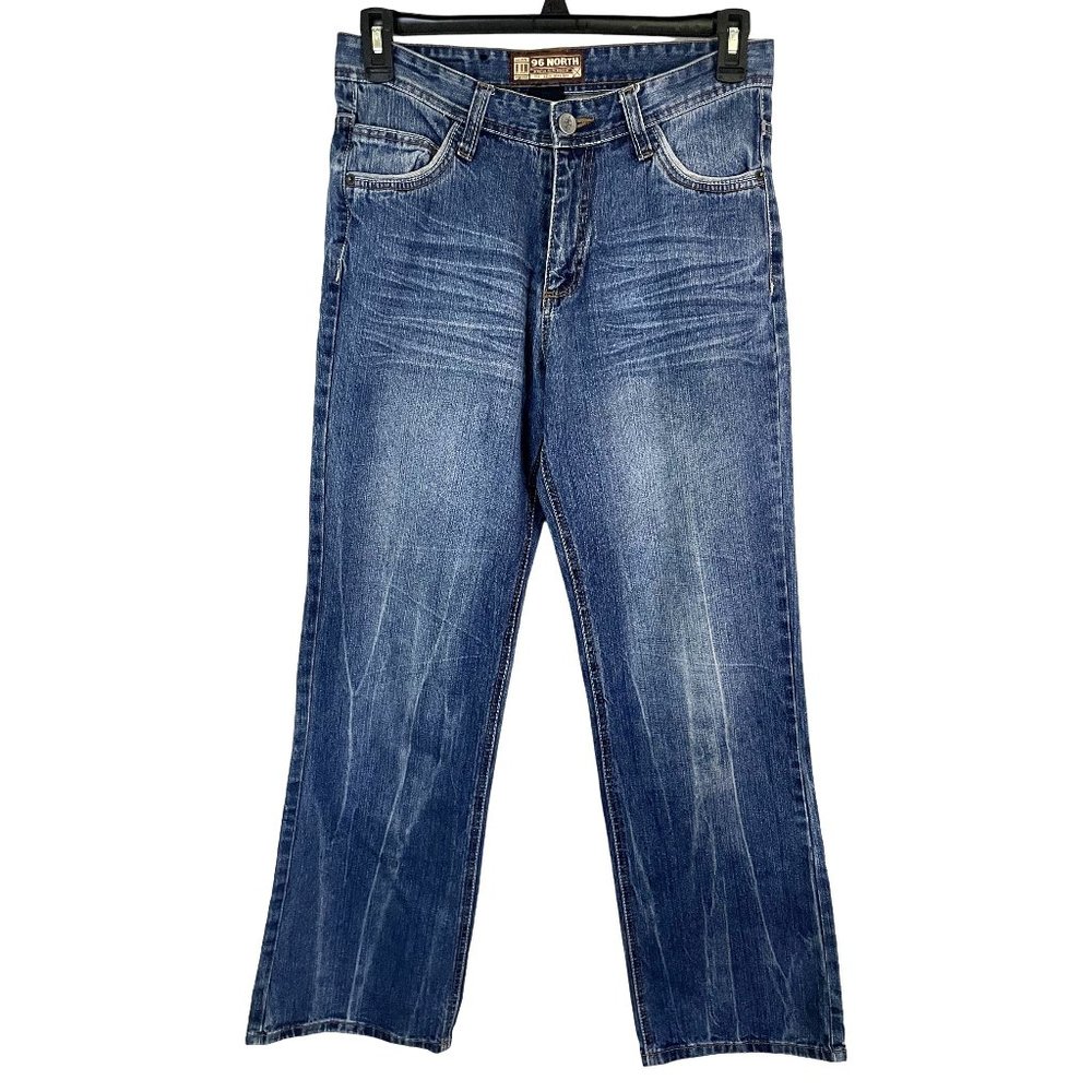 96 North Slim Straight Denim Blue Jeans Men's Size 30x30